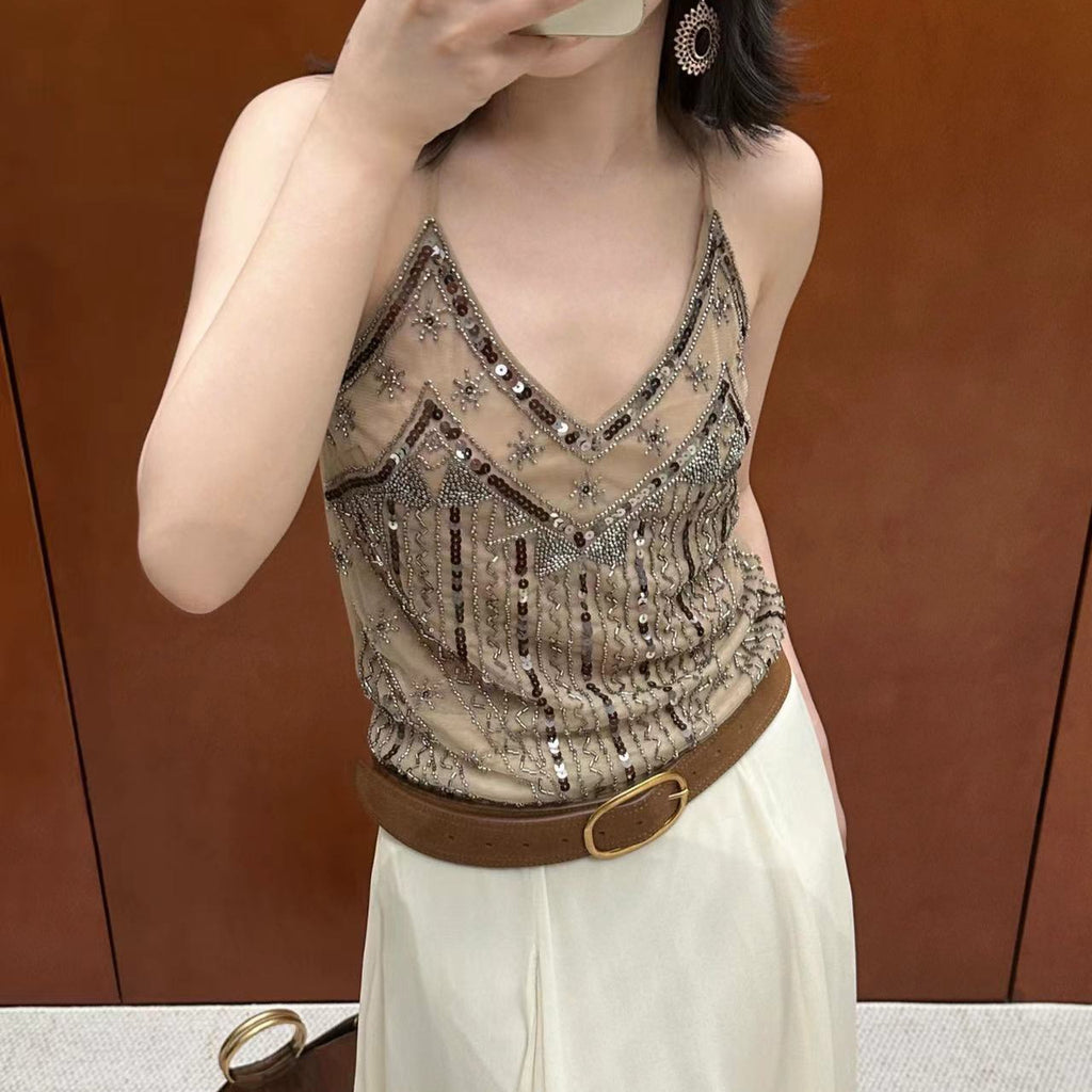 Women's New Embroidered Sexy Underwear Vest