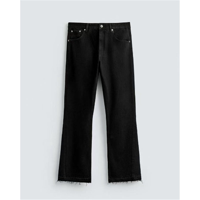 Slim-fit Washed Denim Jeans With Pocket Detailing